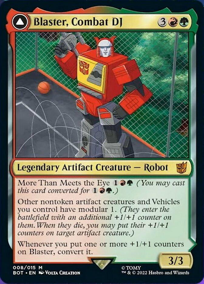 Blaster, Combat DJ // Blaster, Morale Booster [Transformers] - Trinity Hobby
