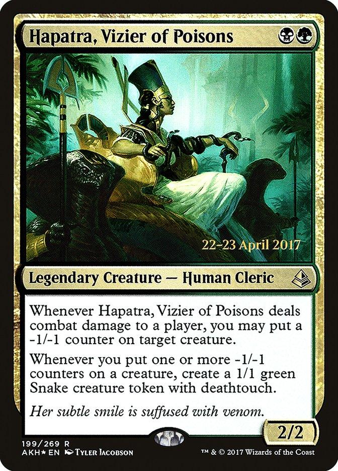 Hapatra, Vizier of Poisons [Amonkhet Prerelease Promos] - Trinity Hobby
