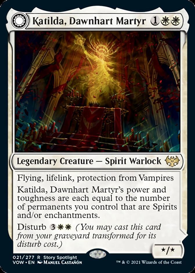 Katilda, Dawnhart Martyr // Katilda's Rising Dawn [Innistrad: Crimson Vow] - Trinity Hobby