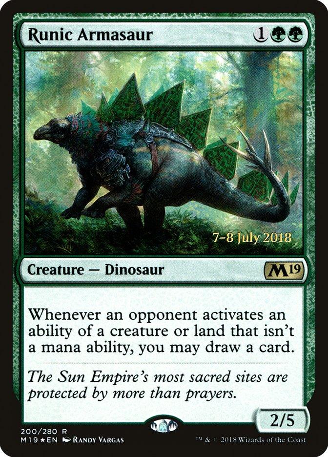 Runic Armasaur [Core Set 2019 Prerelease Promos] - Trinity Hobby