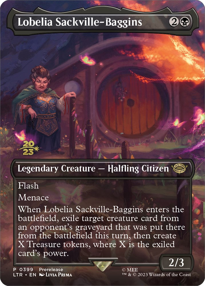 Lobelia Sackville-Baggins (399) [The Lord of the Rings: Tales of Middle-Earth Prerelease Promos] - Trinity Hobby