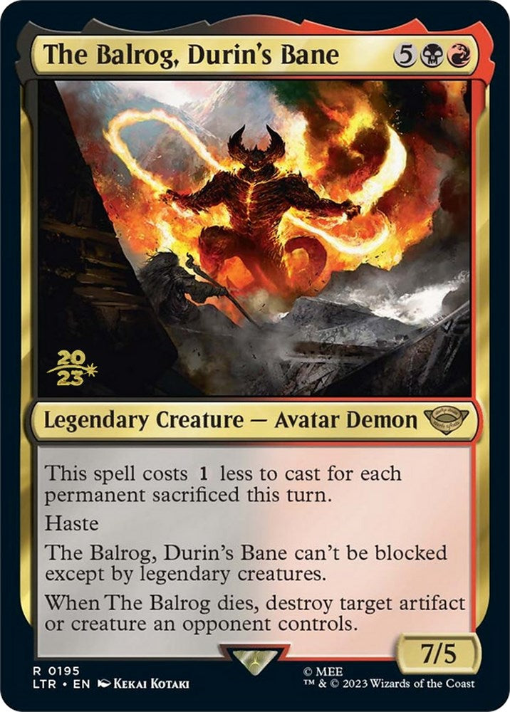 The Balrog, Durin's Bane [The Lord of the Rings: Tales of Middle-Earth Prerelease Promos] - Trinity Hobby