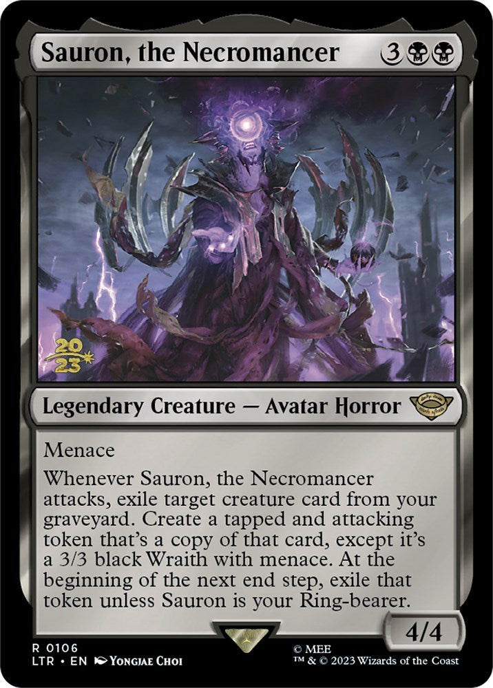 Sauron, the Necromancer [The Lord of the Rings: Tales of Middle-Earth Prerelease Promos] - Trinity Hobby