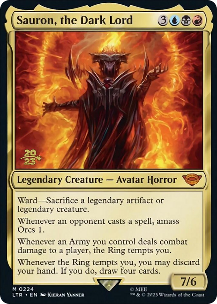 Sauron, the Dark Lord [The Lord of the Rings: Tales of Middle-Earth Prerelease Promos] - Trinity Hobby