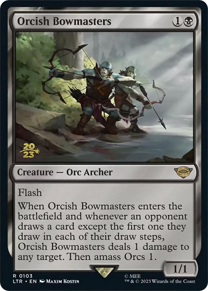 Orcish Bowmasters [The Lord of the Rings: Tales of Middle-Earth Prerelease Promos] - Trinity Hobby