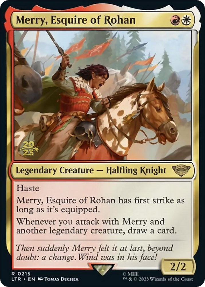 Merry, Esquire of Rohan [The Lord of the Rings: Tales of Middle-Earth Prerelease Promos] - Trinity Hobby