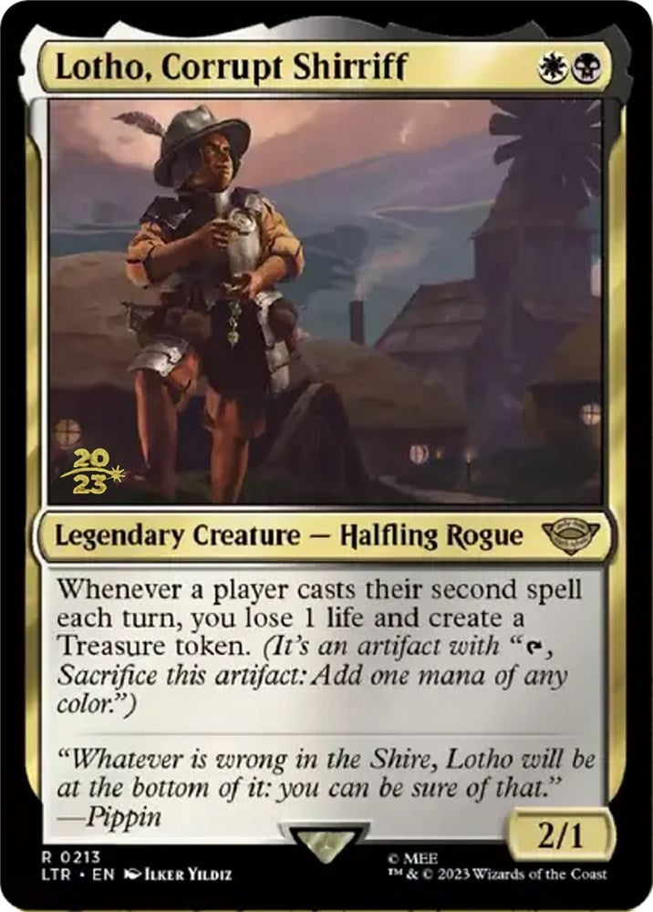 Lotho, Corrupt Shirriff [The Lord of the Rings: Tales of Middle-Earth Prerelease Promos] - Trinity Hobby