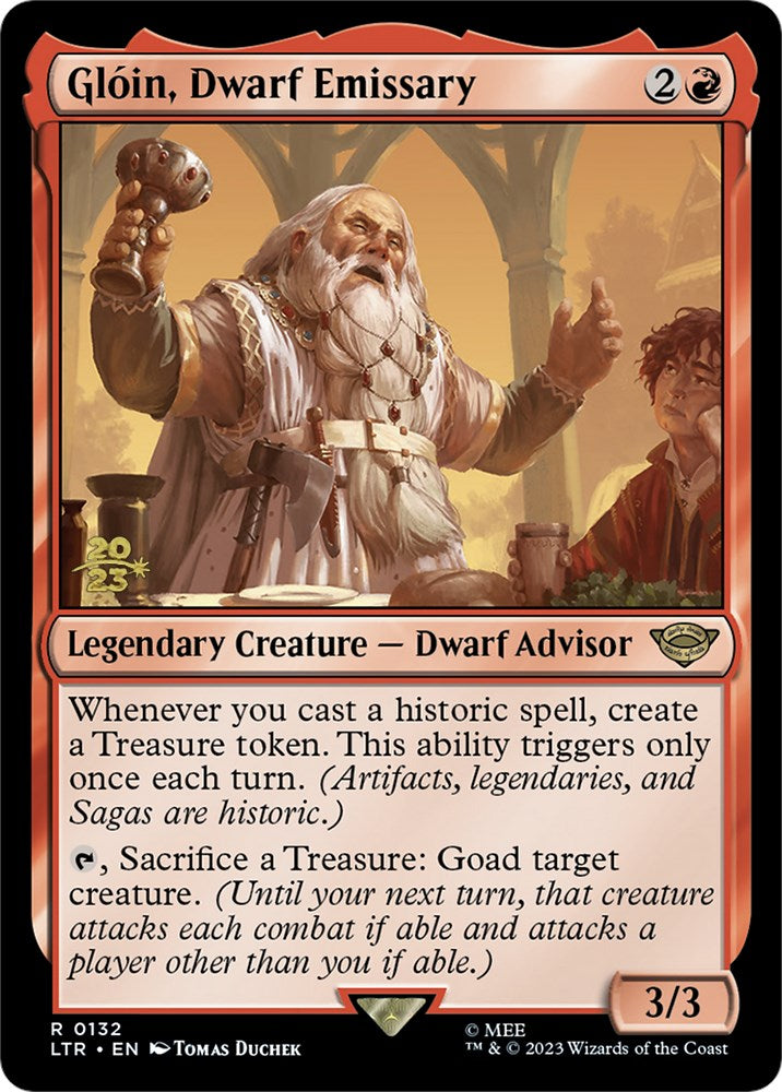 Gloin, Dwarf Emissary [The Lord of the Rings: Tales of Middle-Earth Prerelease Promos] - Trinity Hobby