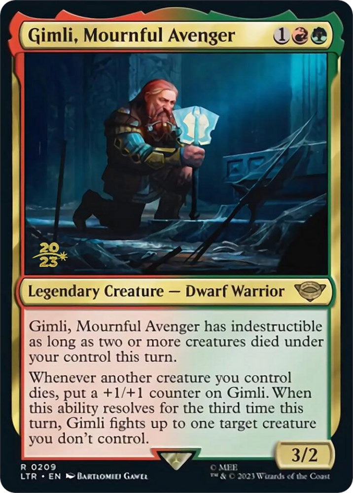 Gimli, Mournful Avenger [The Lord of the Rings: Tales of Middle-Earth Prerelease Promos] - Trinity Hobby