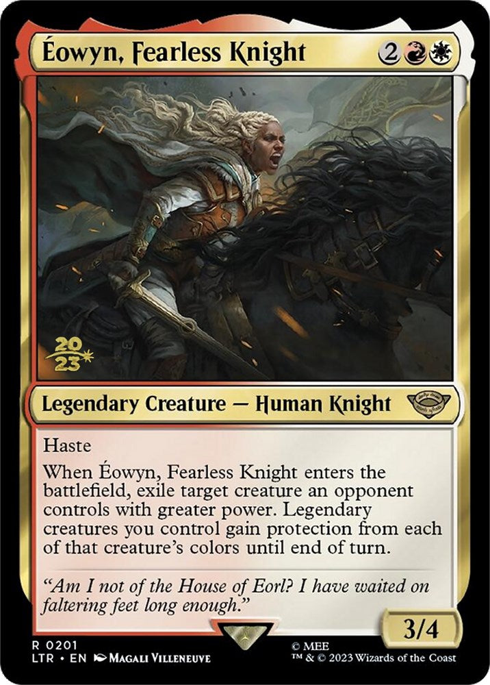 Eowyn, Fearless Knight [The Lord of the Rings: Tales of Middle-Earth Prerelease Promos] - Trinity Hobby