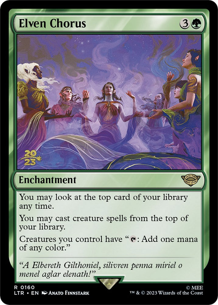 Elven Chorus [The Lord of the Rings: Tales of Middle-Earth Prerelease Promos] - Trinity Hobby
