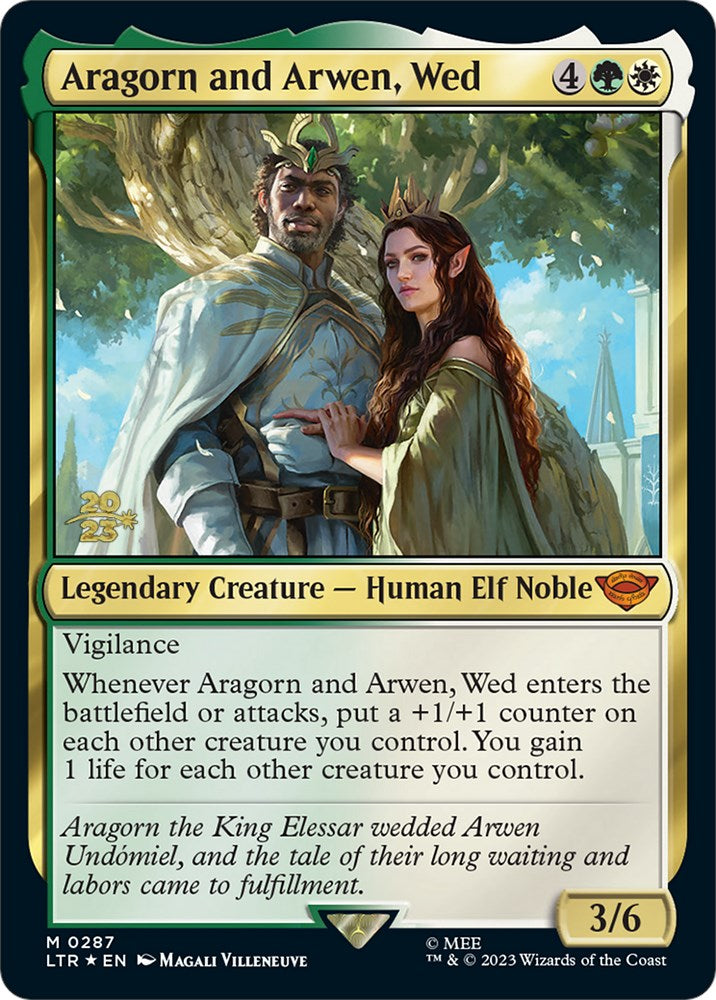 Aragorn and Arwen, Wed [The Lord of the Rings: Tales of Middle-Earth Prerelease Promos] - Trinity Hobby