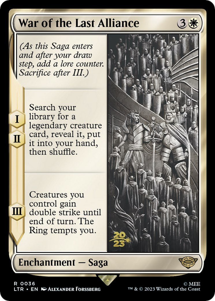 War of the Last Alliance [The Lord of the Rings: Tales of Middle-Earth Prerelease Promos] - Trinity Hobby