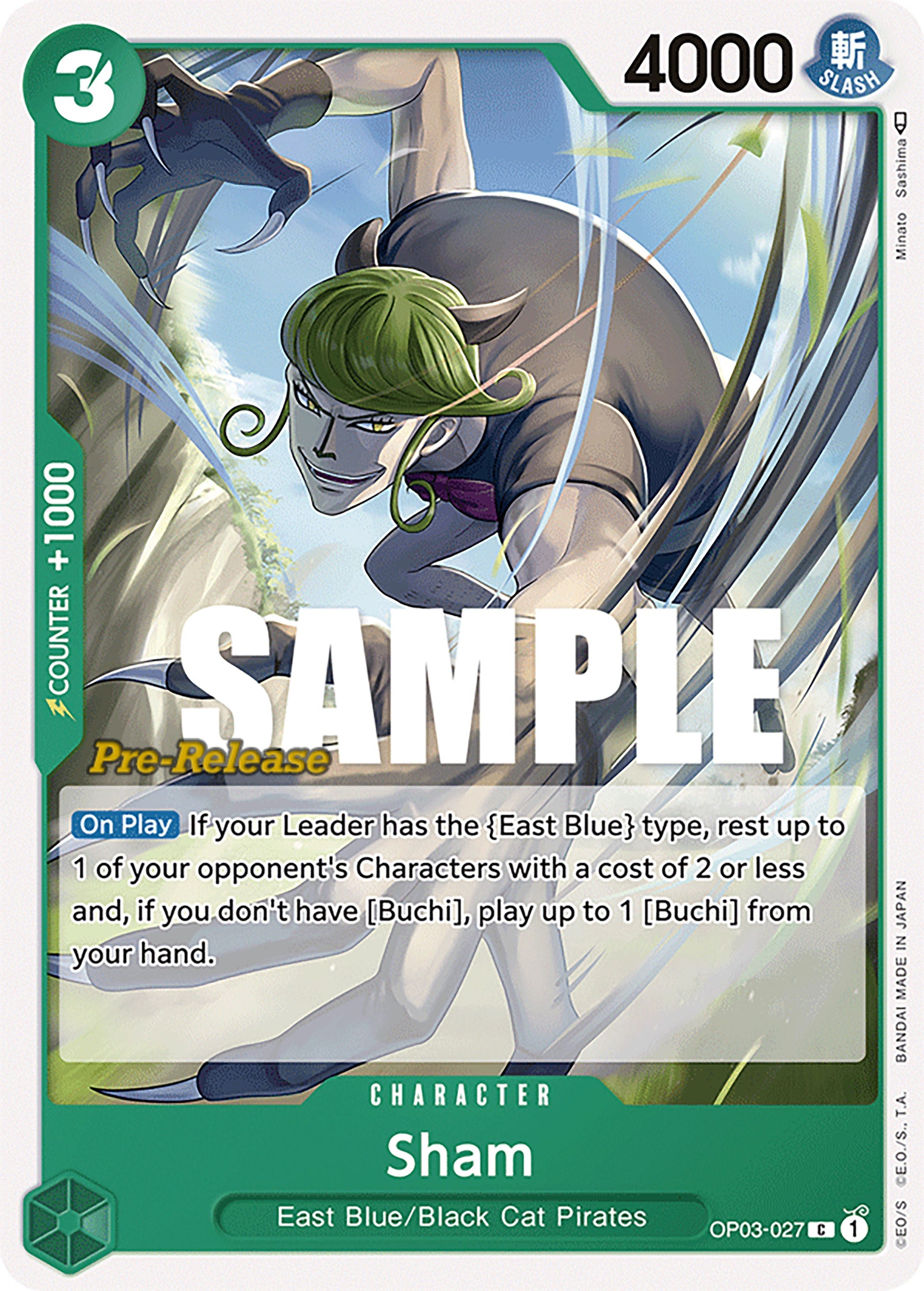 Sham (OP03-027) - [Pillars of Strength Pre-Release Cards] - Trinity Hobby