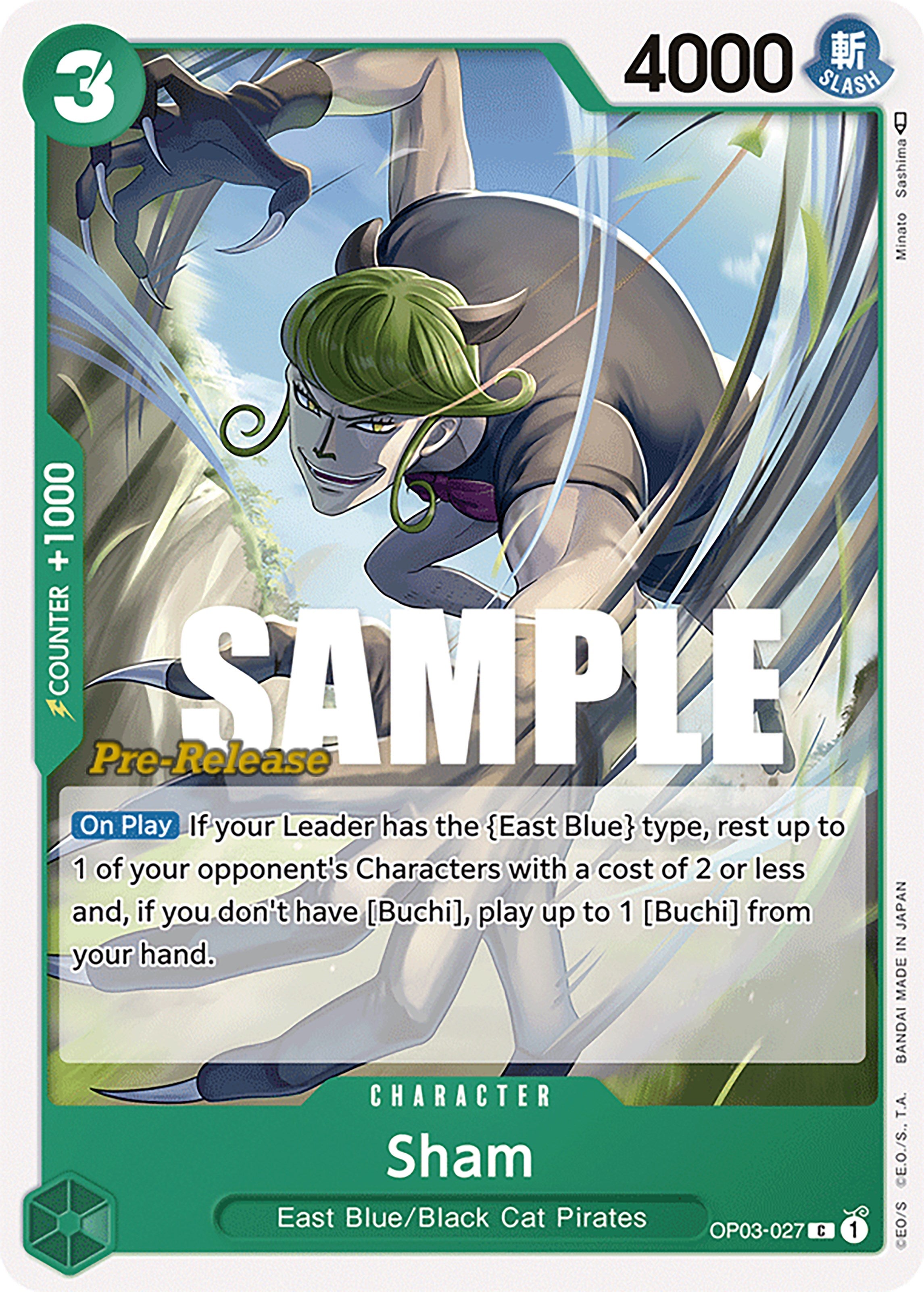 Sham (OP03-027) - [Pillars of Strength Pre-Release Cards] - Trinity Hobby