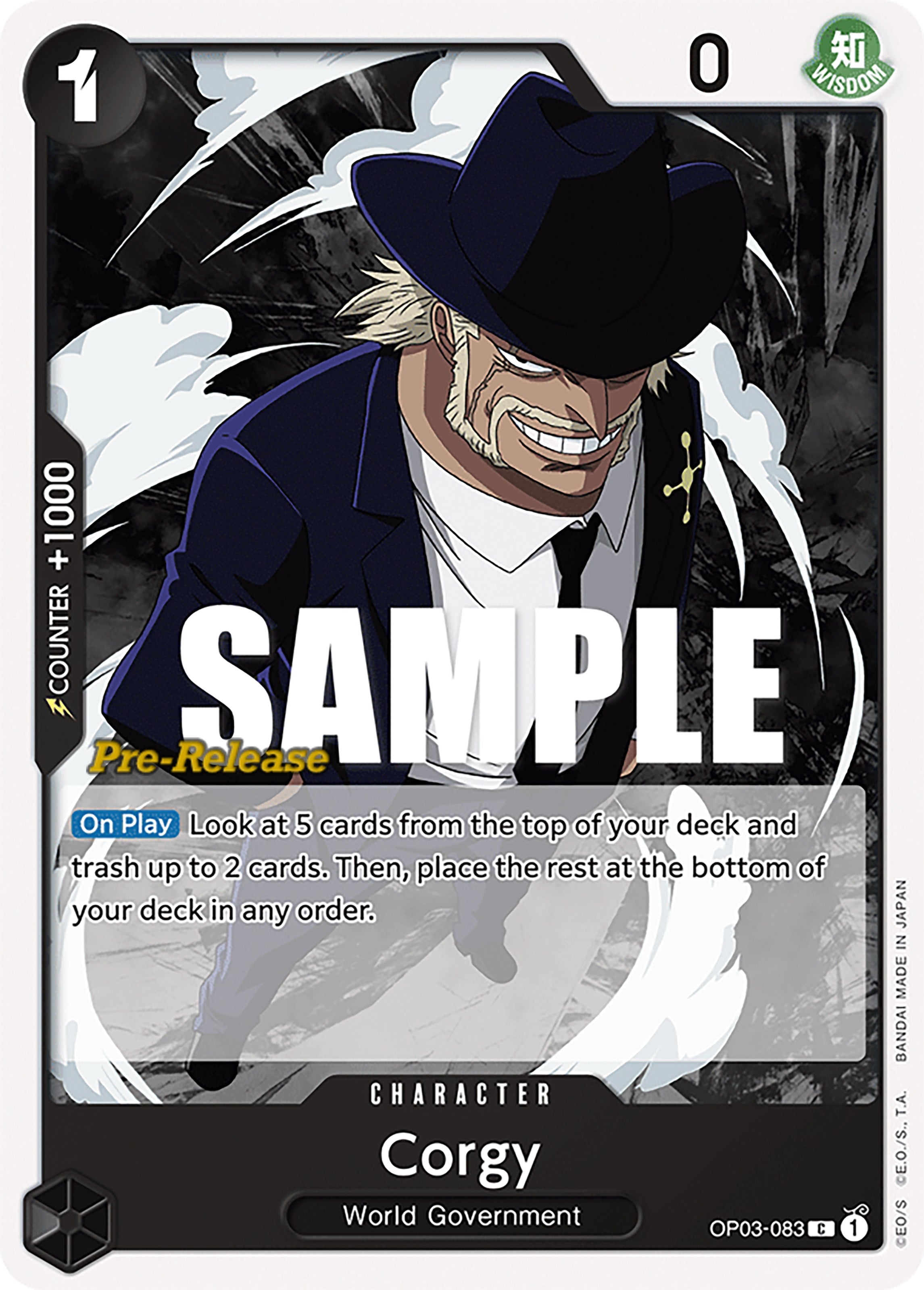 Corgy (OP03-083) - [Pillars of Strength Pre-Release Cards] - Trinity Hobby