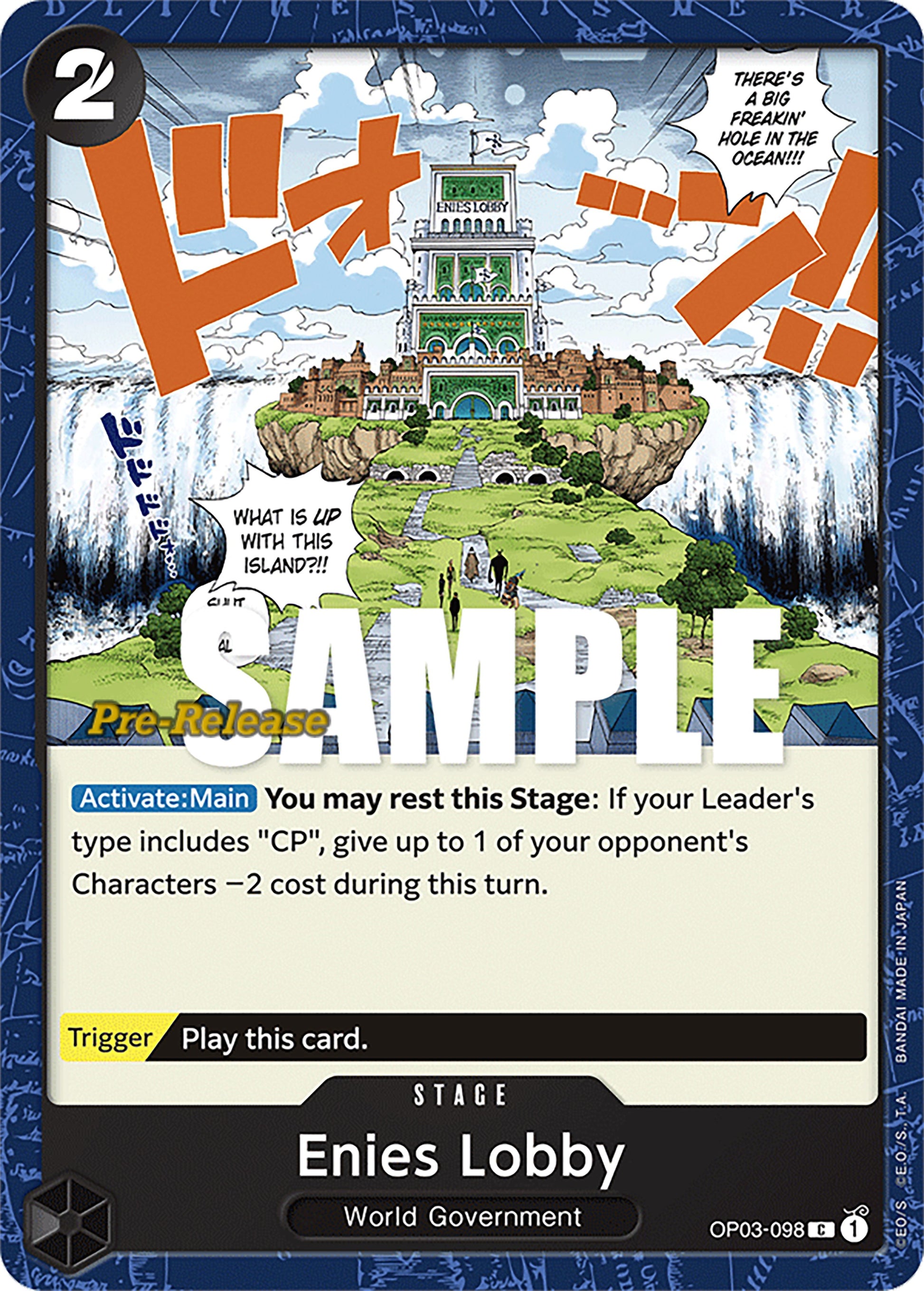 Enies Lobby (OP03-098) - [Pillars of Strength Pre-Release Cards] - Trinity Hobby