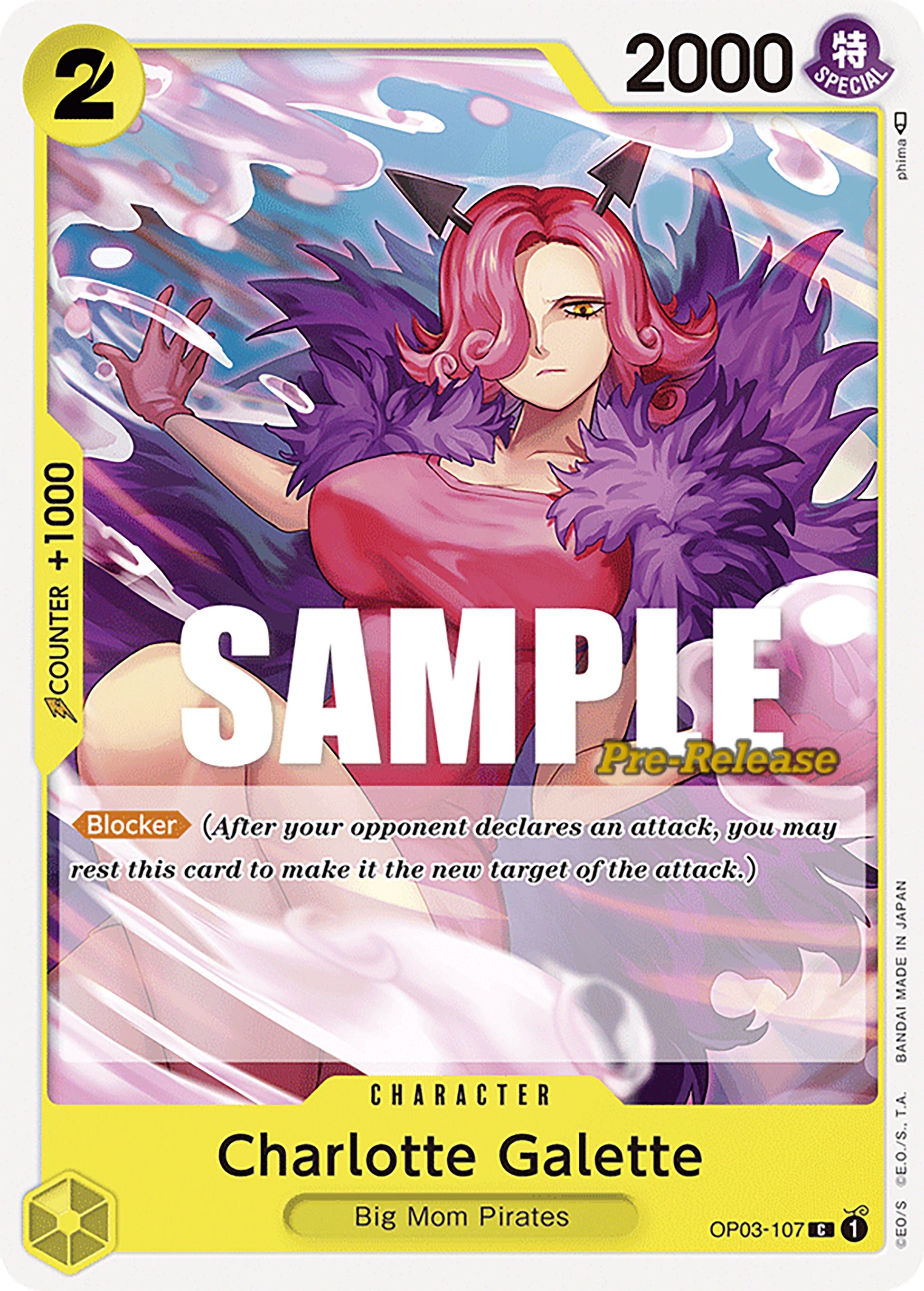 Charlotte Galette (OP03-107) - [Pillars of Strength Pre-Release Cards] - Trinity Hobby