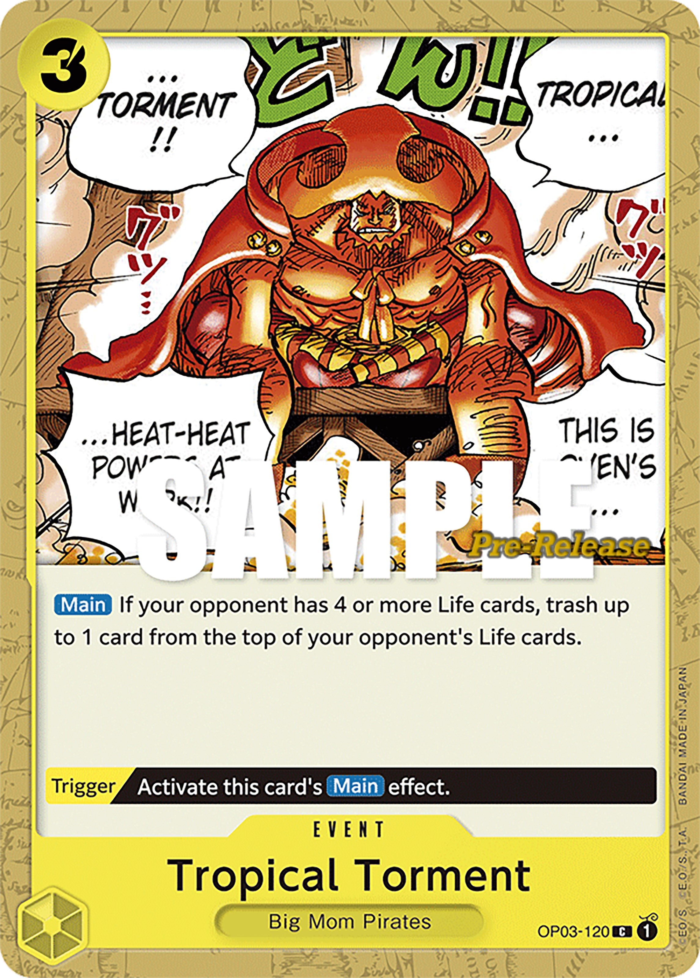 Tropical Torment (OP03-120) - [Pillars of Strength Pre-Release Cards] - Trinity Hobby