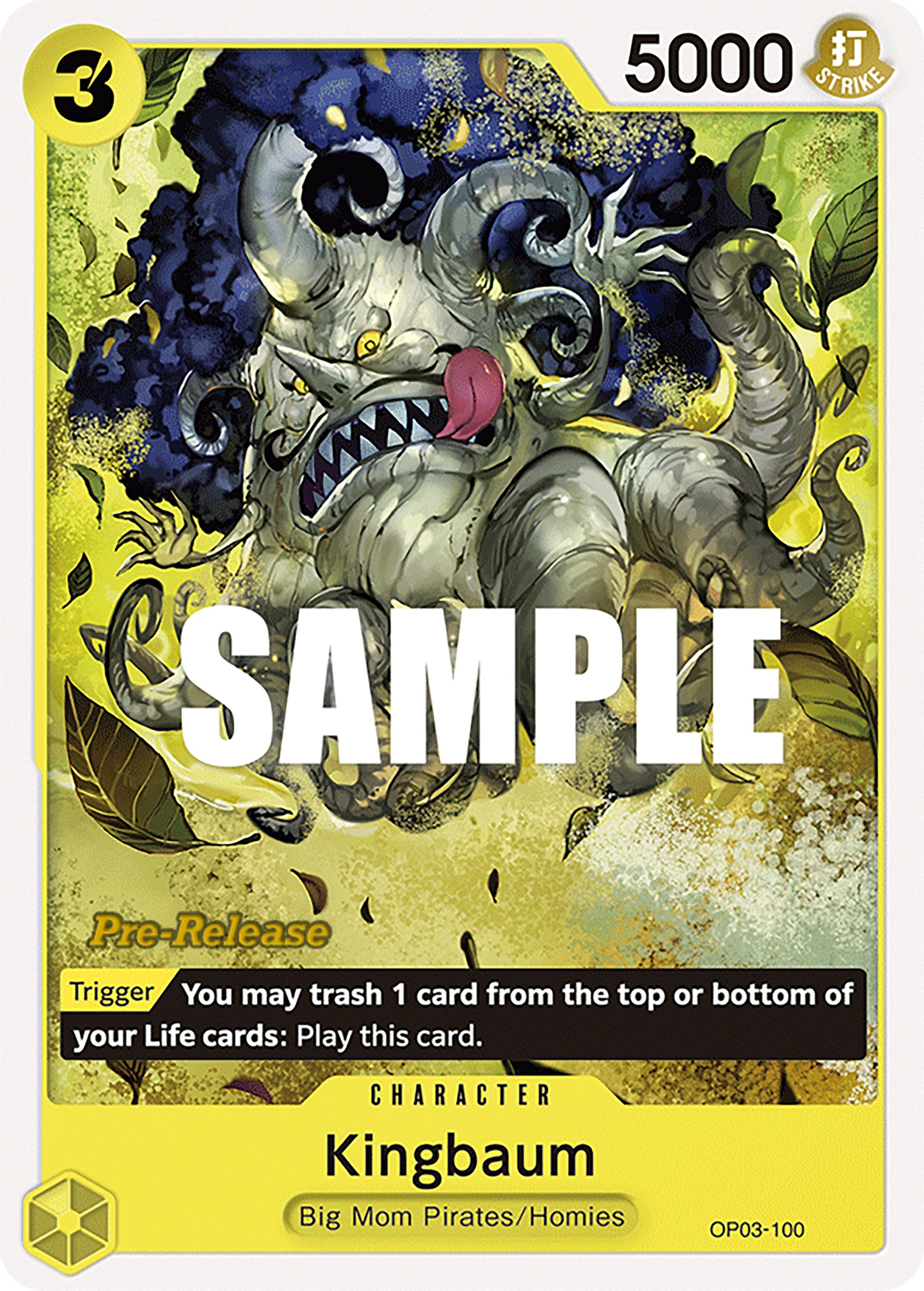 Kingbaum (OP03-100) - [Pillars of Strength Pre-Release Cards] - Trinity Hobby