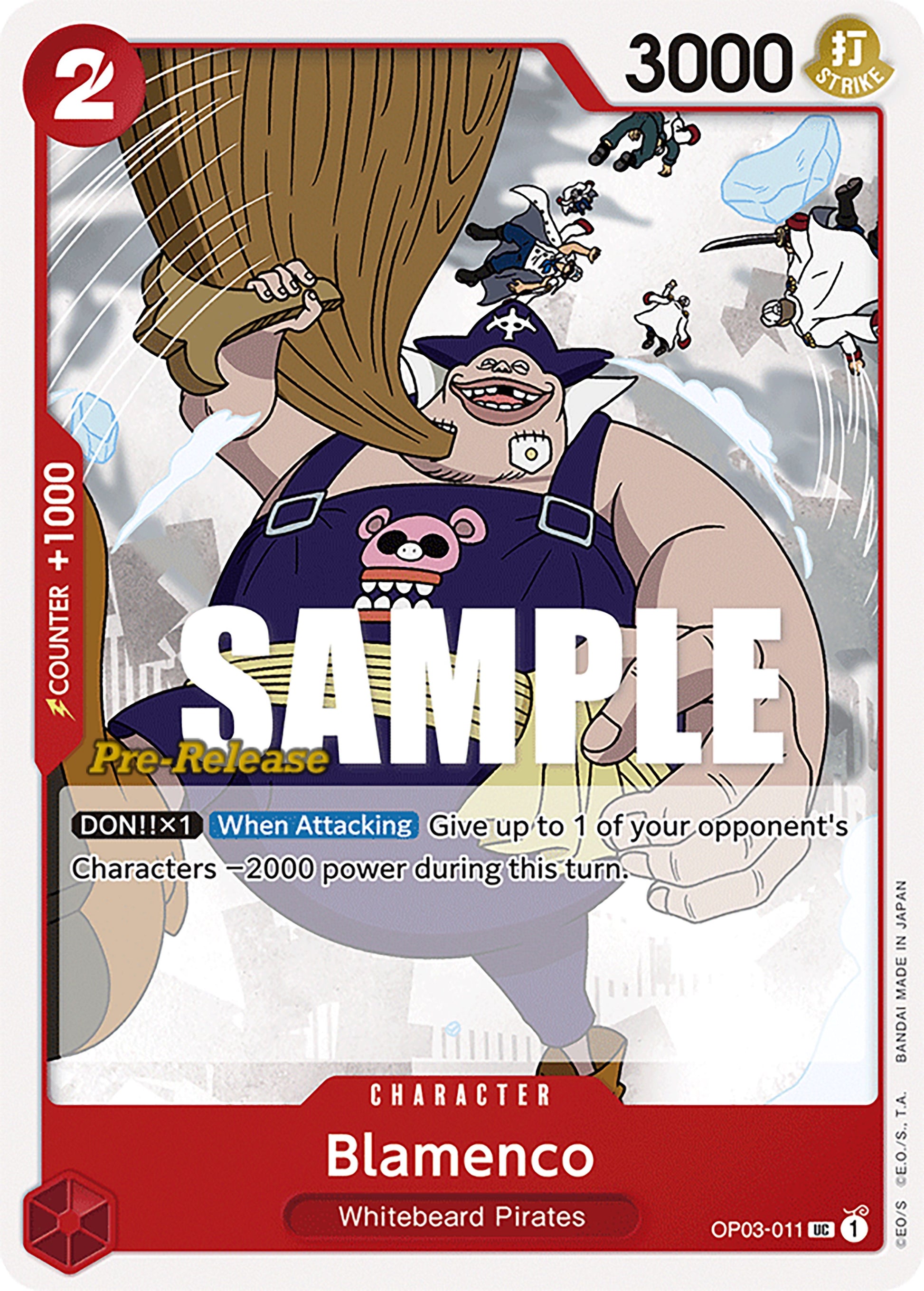 Blamenco (OP03-011) - [Pillars of Strength Pre-Release Cards] - Trinity Hobby