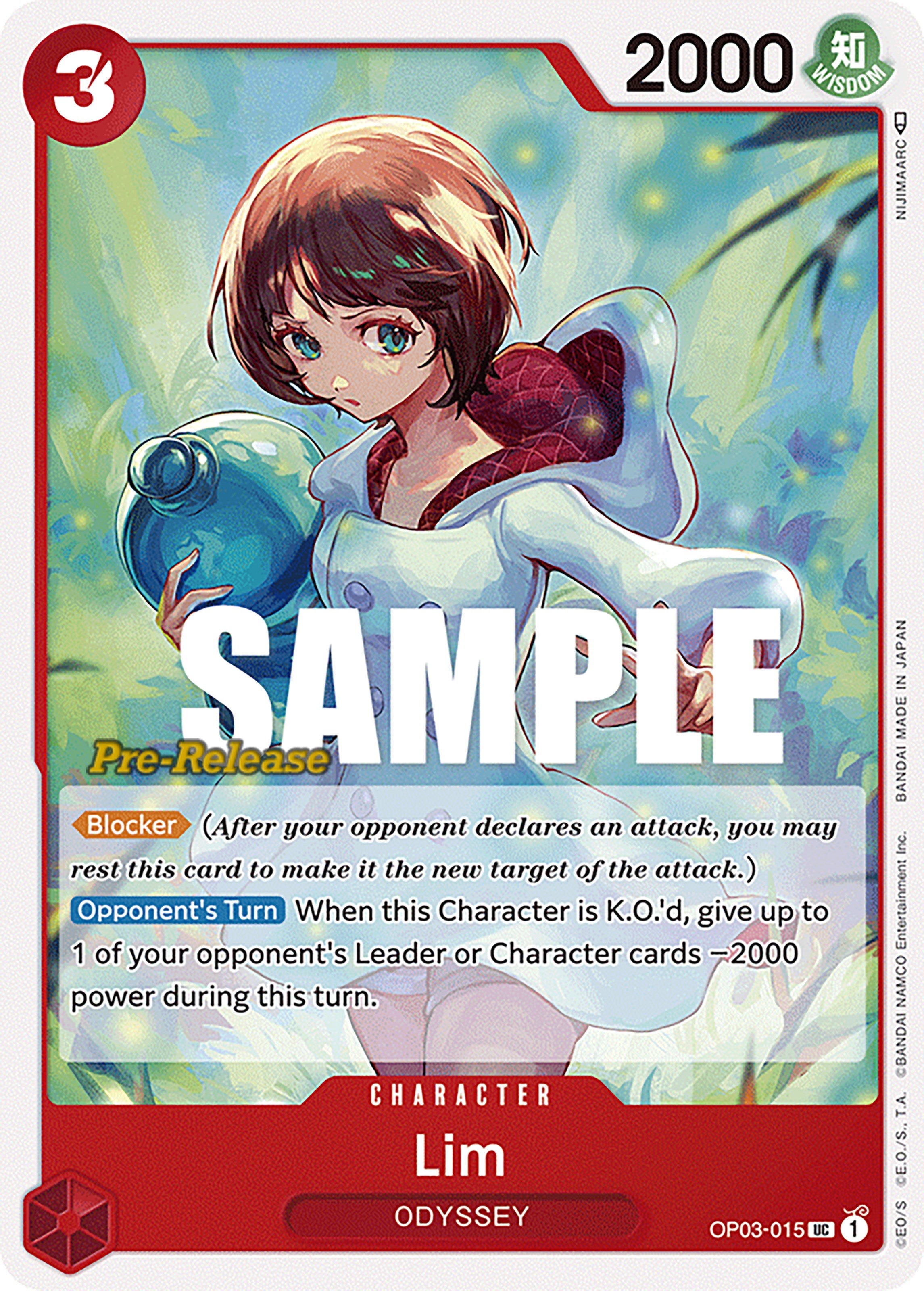 Lim (OP03-015) - [Pillars of Strength Pre-Release Cards] - Trinity Hobby