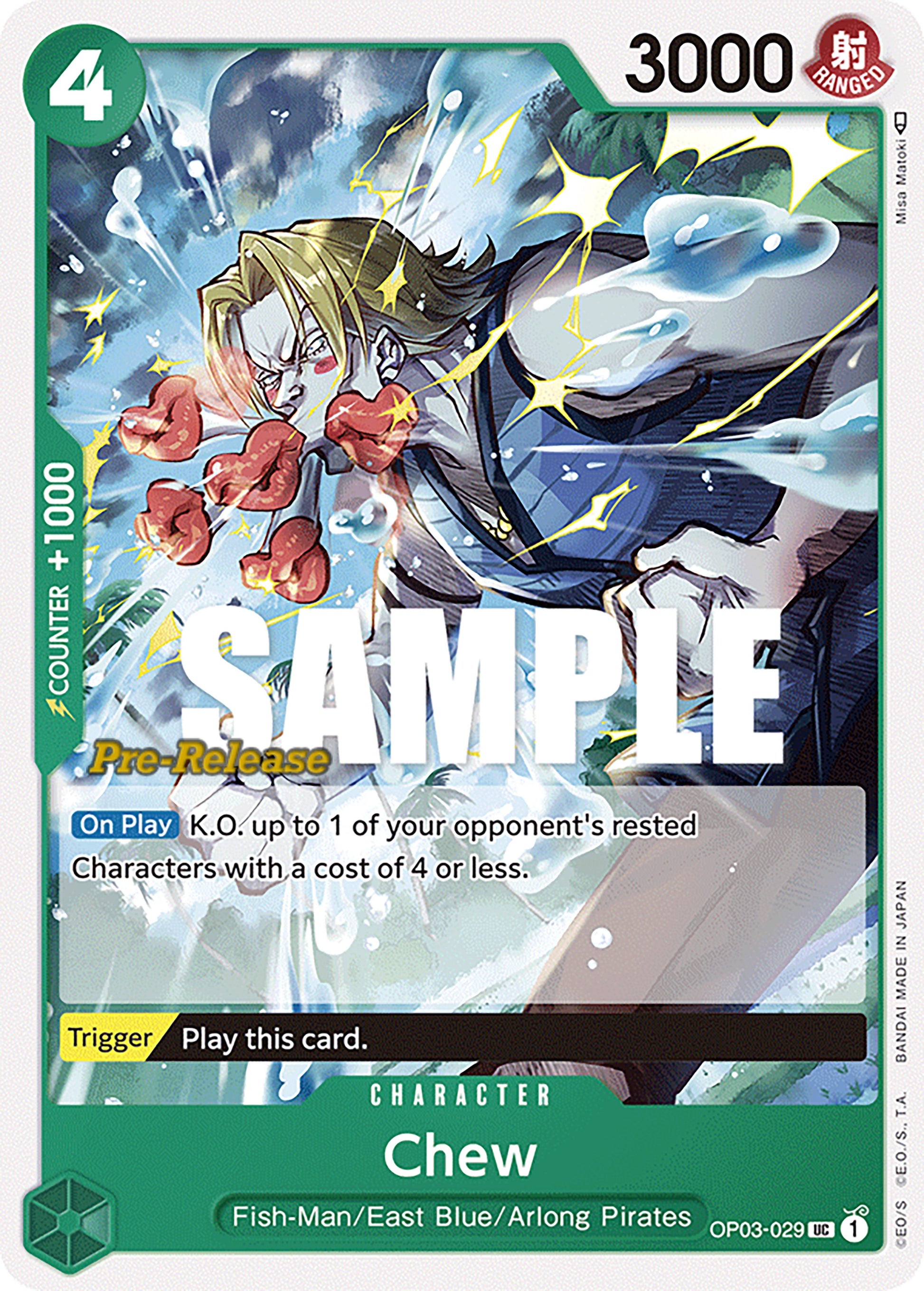 Chew (OP03-029) - [Pillars of Strength Pre-Release Cards] - Trinity Hobby