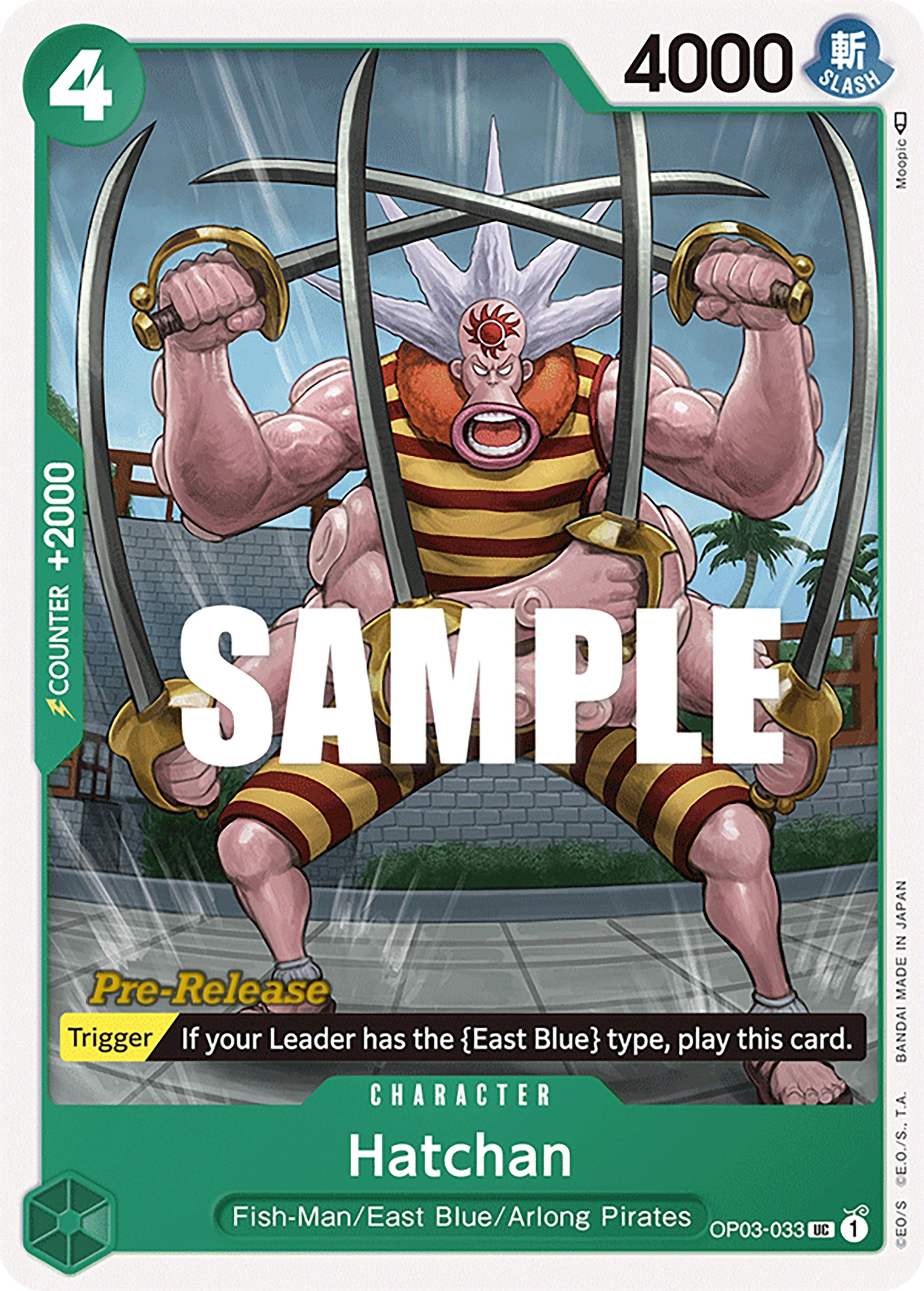 Hatchan (OP03-033) - [Pillars of Strength Pre-Release Cards] - Trinity Hobby