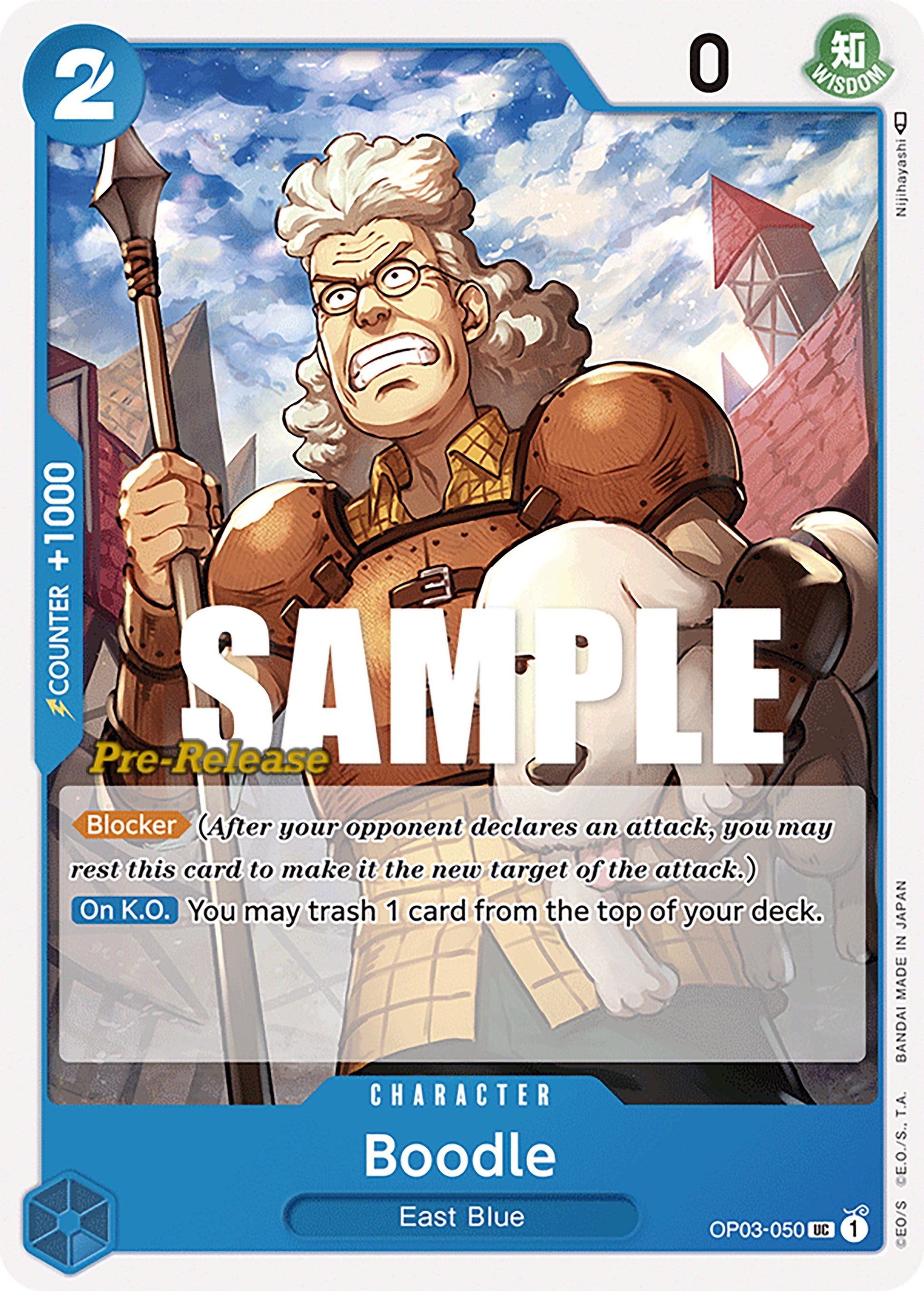 Boodle (OP03-050) - [Pillars of Strength Pre-Release Cards] - Trinity Hobby