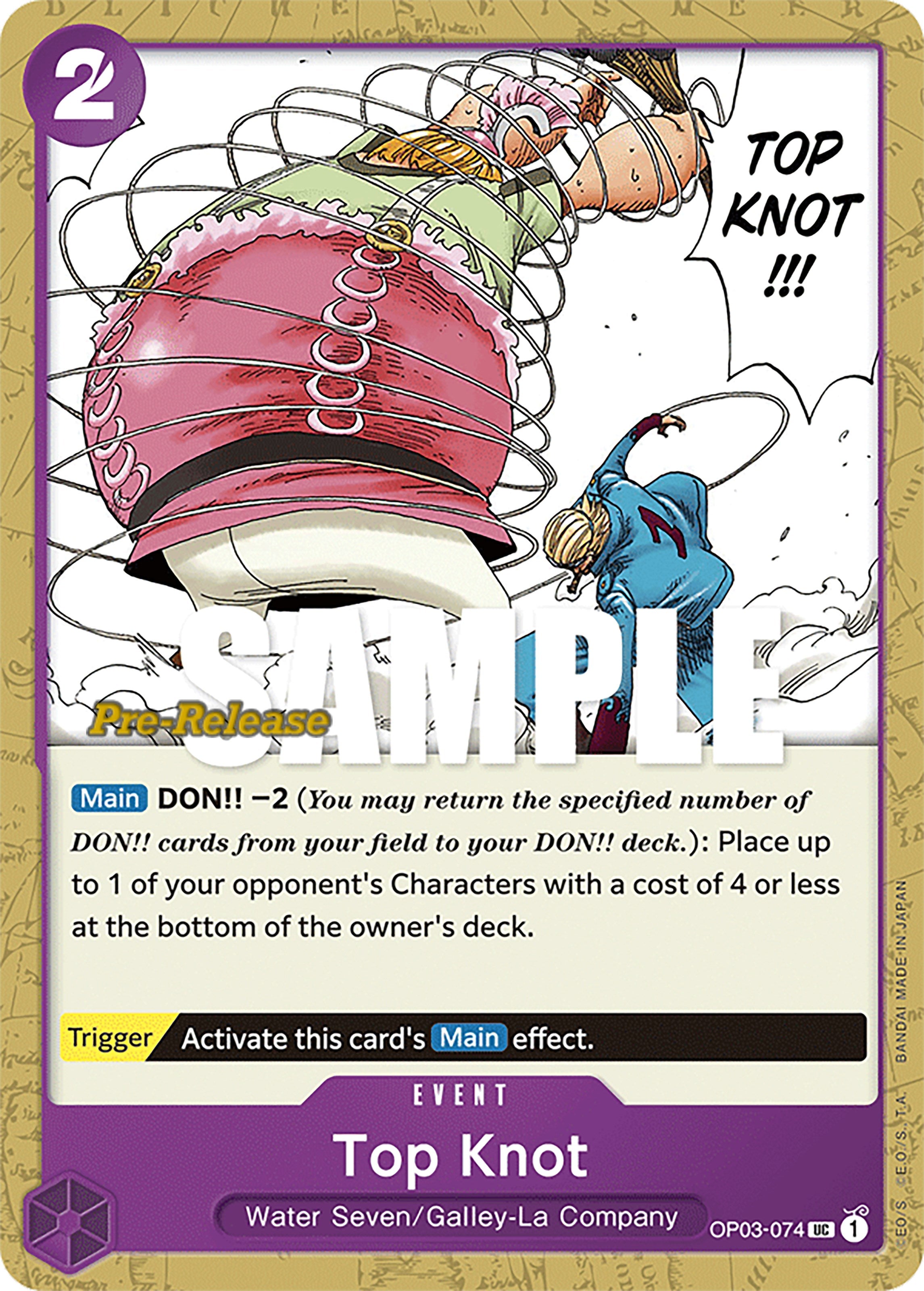 Top Knot (OP03-074) - [Pillars of Strength Pre-Release Cards] - Trinity Hobby