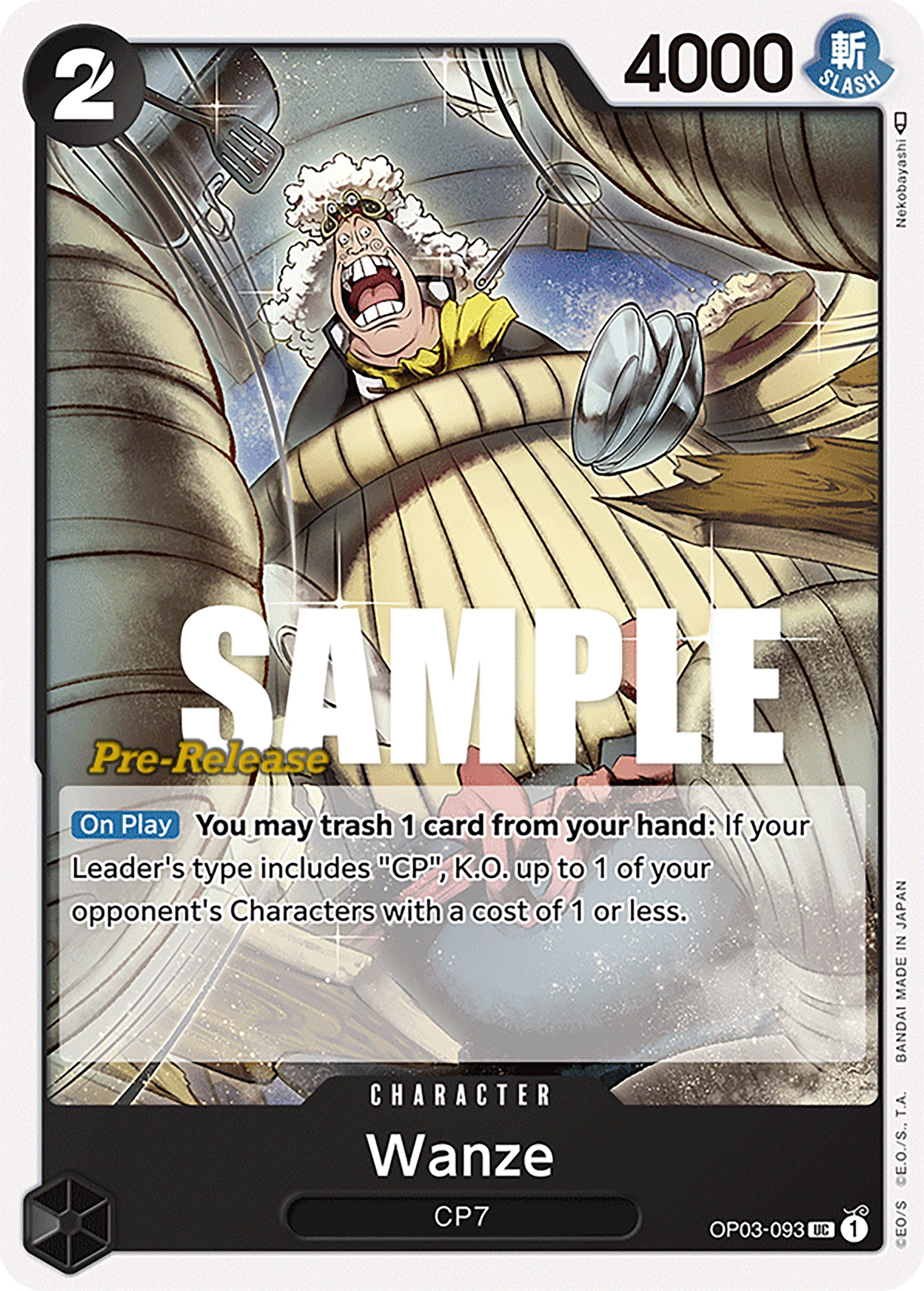 Wanze (OP03-093) - [Pillars of Strength Pre-Release Cards] - Trinity Hobby
