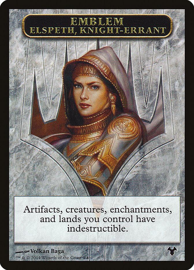 Elspeth, Knight-Errant Emblem [Modern Event Deck 2014 Tokens] - Trinity Hobby