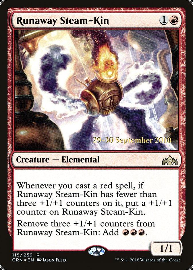 Runaway Steam-Kin [Guilds of Ravnica Prerelease Promos] - Trinity Hobby