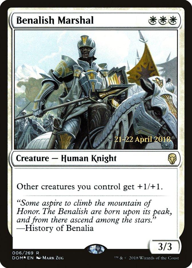 Benalish Marshal [Dominaria Prerelease Promos] - Trinity Hobby