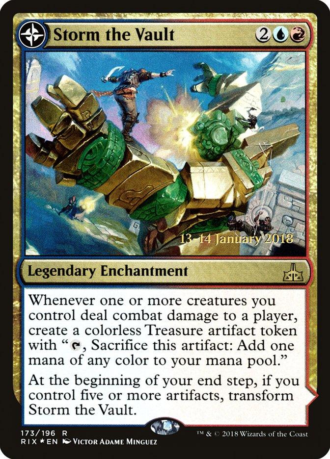 Storm the Vault // Vault of Catlacan [Rivals of Ixalan Prerelease Promos] - Trinity Hobby