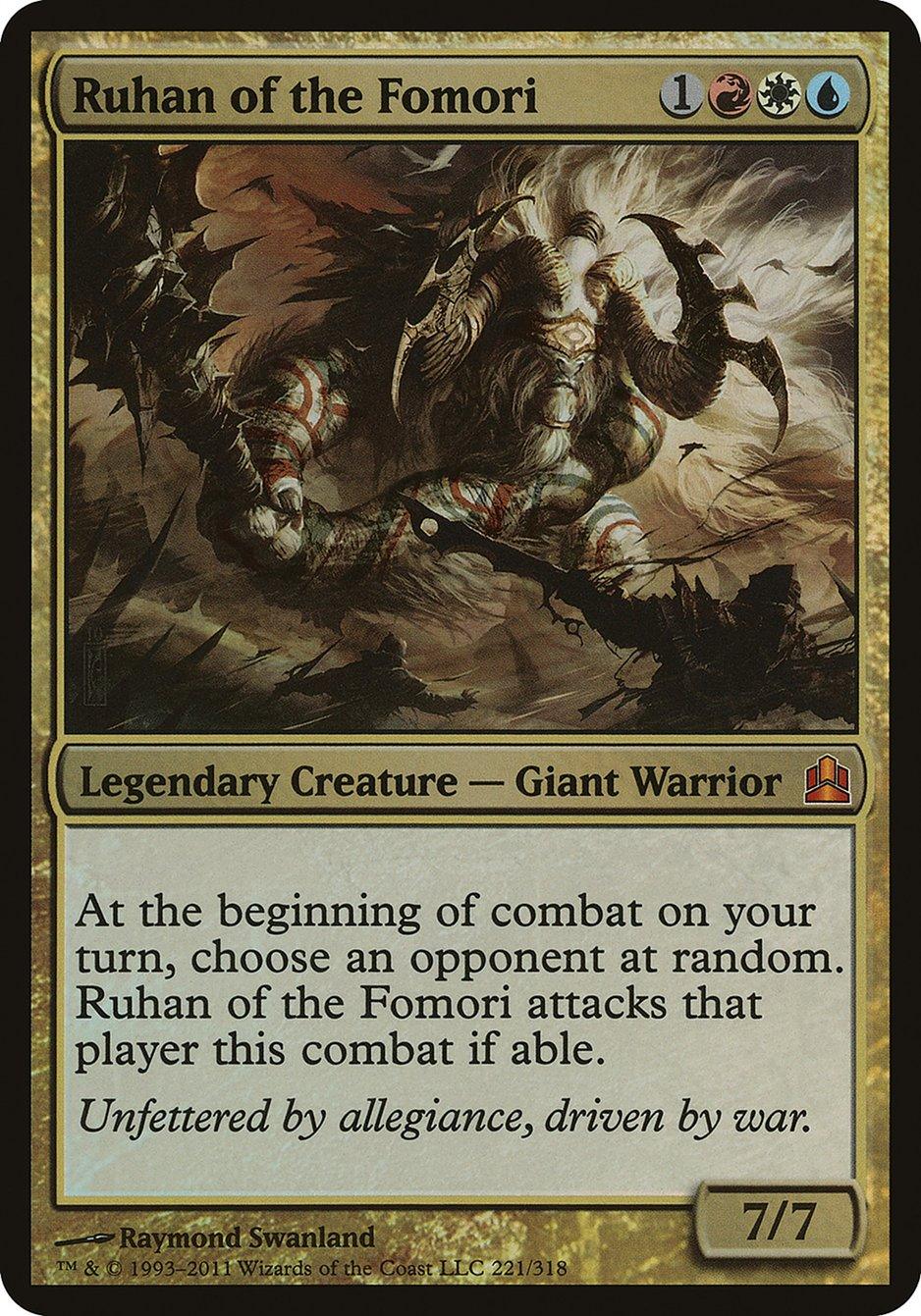 Ruhan of the Fomori (Oversized) [Commander 2011 Oversized] - Trinity Hobby