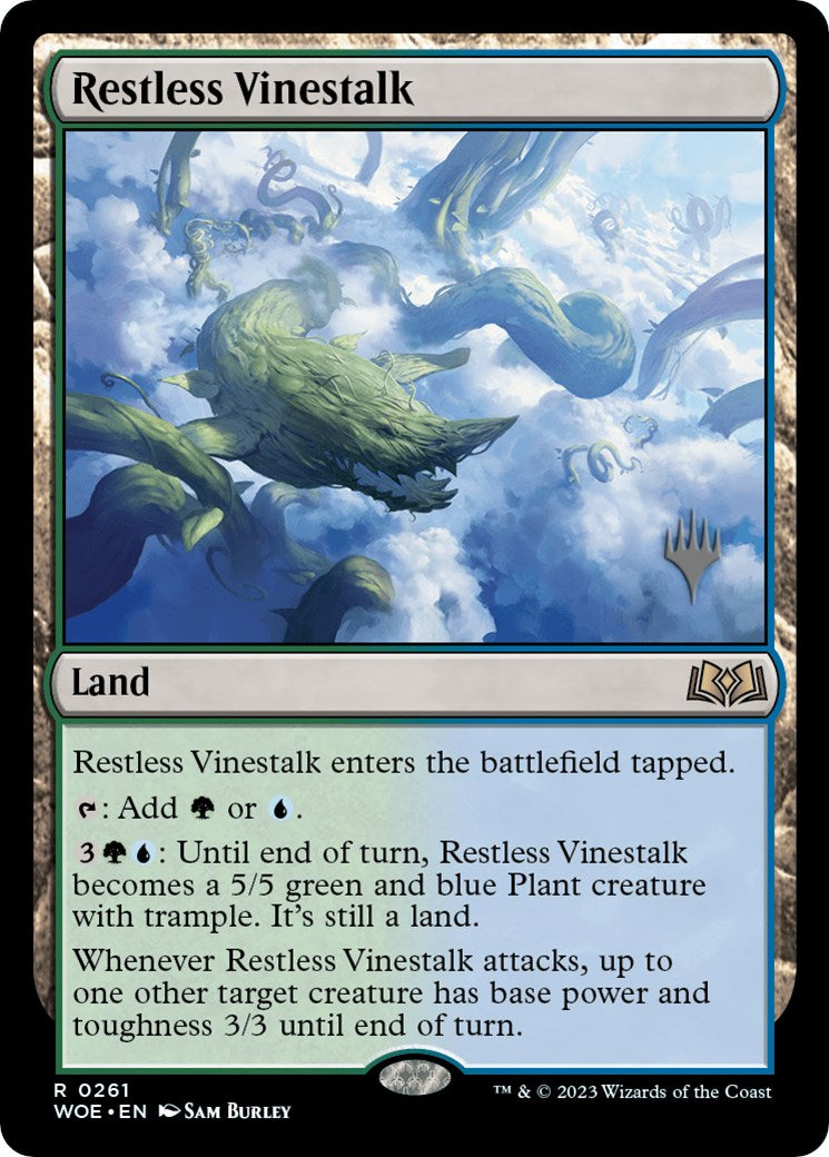 Restless Vinestalk (Promo Pack) [Wilds of Eldraine Promos] - Trinity Hobby
