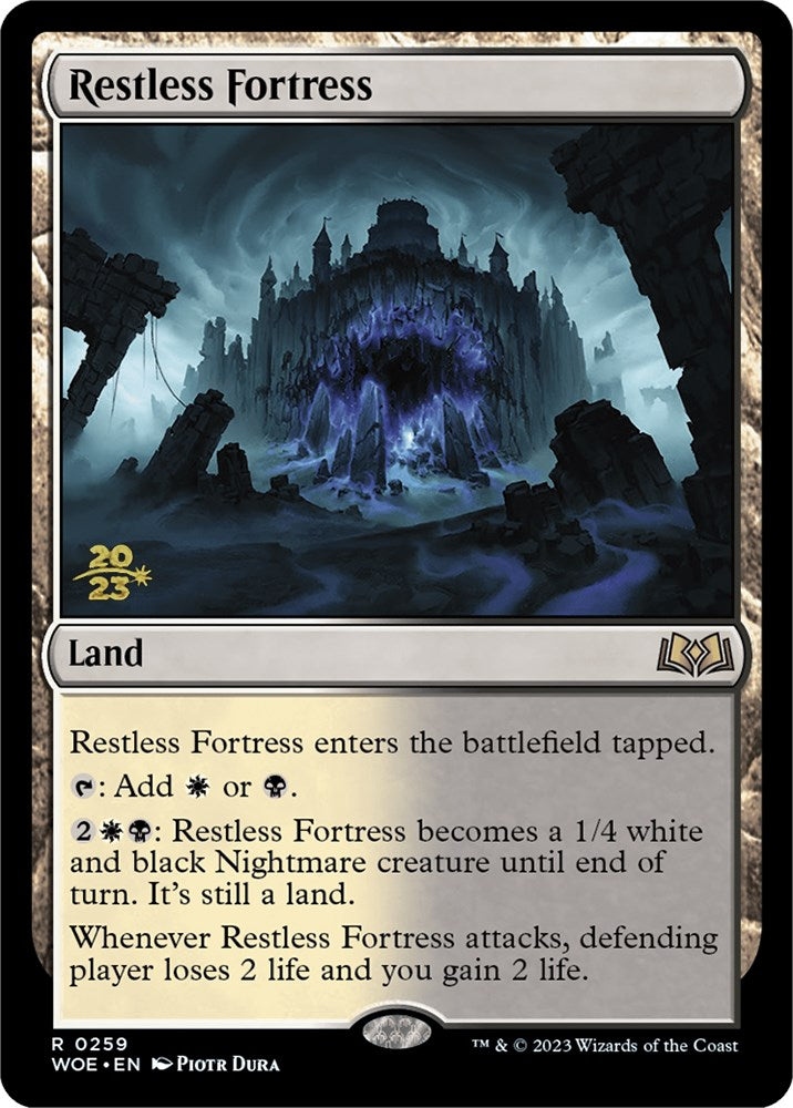 Restless Fortress [Wilds of Eldraine Prerelease Promos] - Trinity Hobby