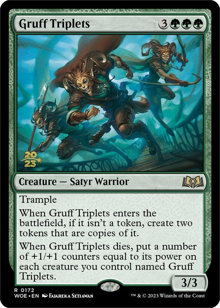 Gruff Triplets [Wilds of Eldraine Prerelease Promos] - Trinity Hobby