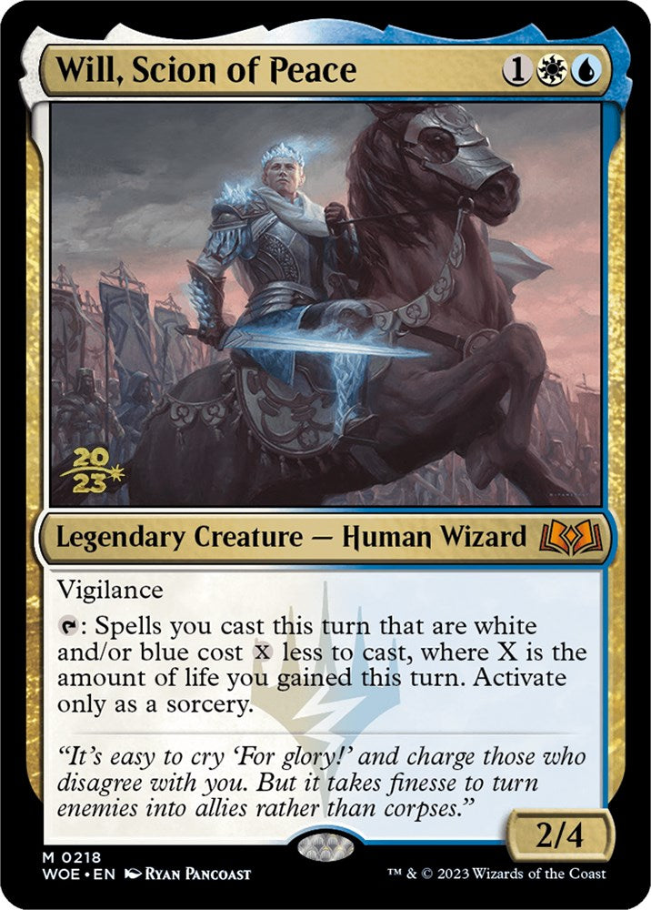 Will, Scion of Peace [Wilds of Eldraine Prerelease Promos] - Trinity Hobby