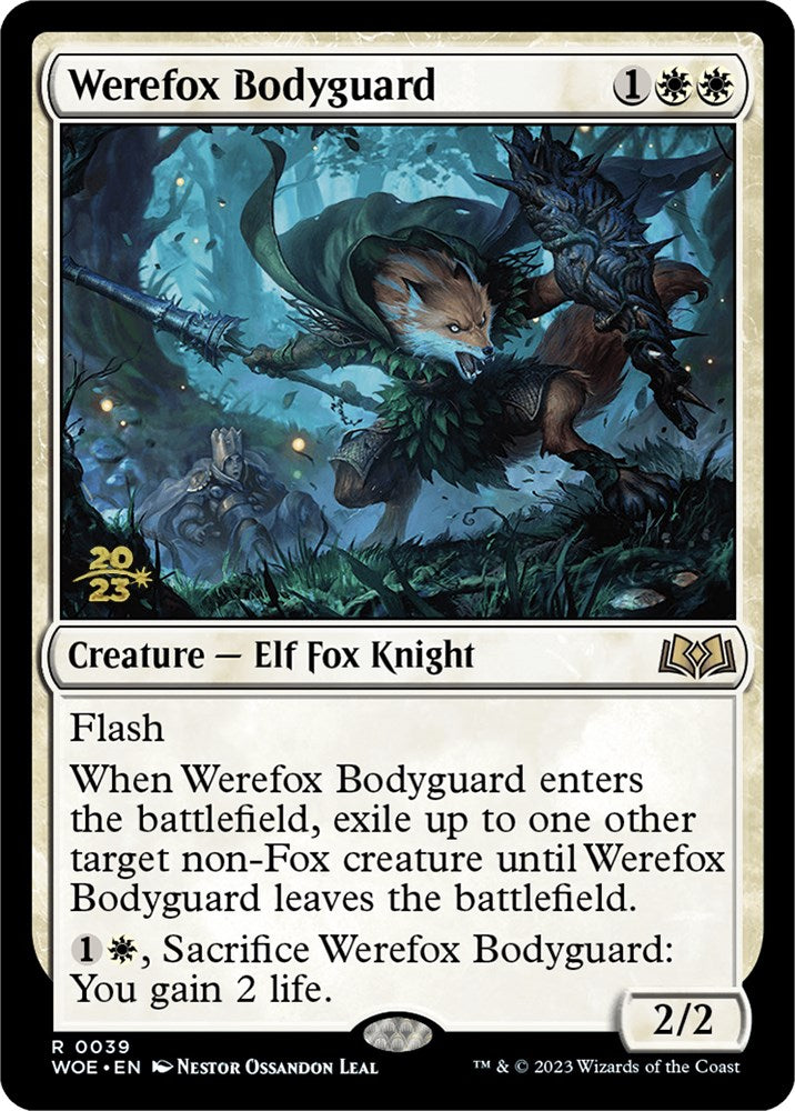 Werefox Bodyguard [Wilds of Eldraine Prerelease Promos] - Trinity Hobby