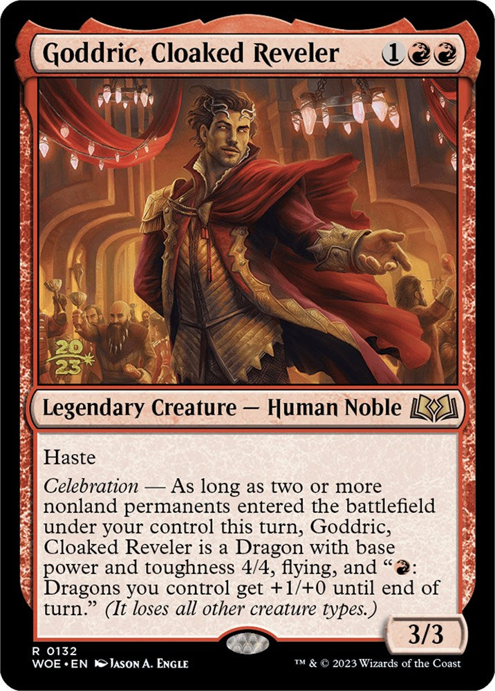 Goddric, Cloaked Reveler [Wilds of Eldraine Prerelease Promos] - Trinity Hobby