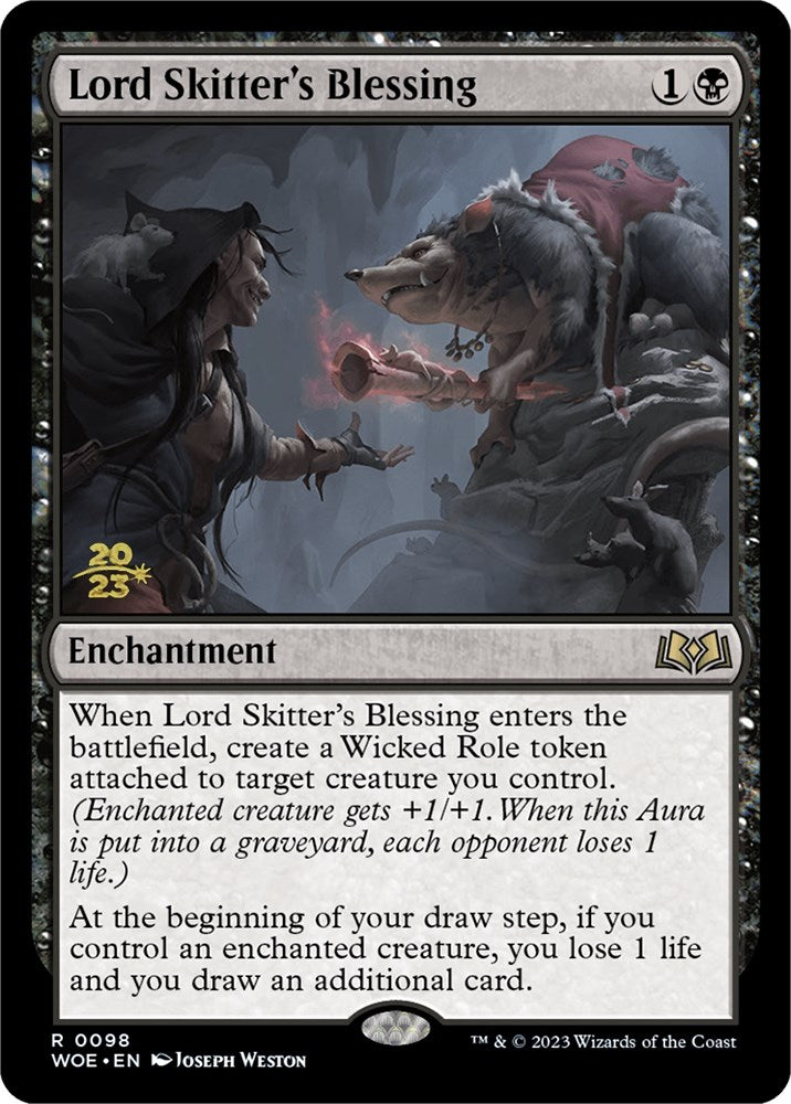 Lord Skitter's Blessing [Wilds of Eldraine Prerelease Promos] - Trinity Hobby