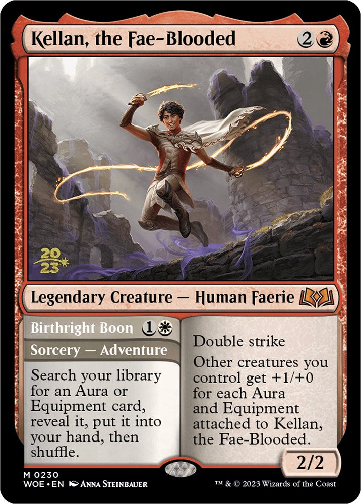 Kellan, the Fae-Blooded [Wilds of Eldraine Prerelease Promos] - Trinity Hobby