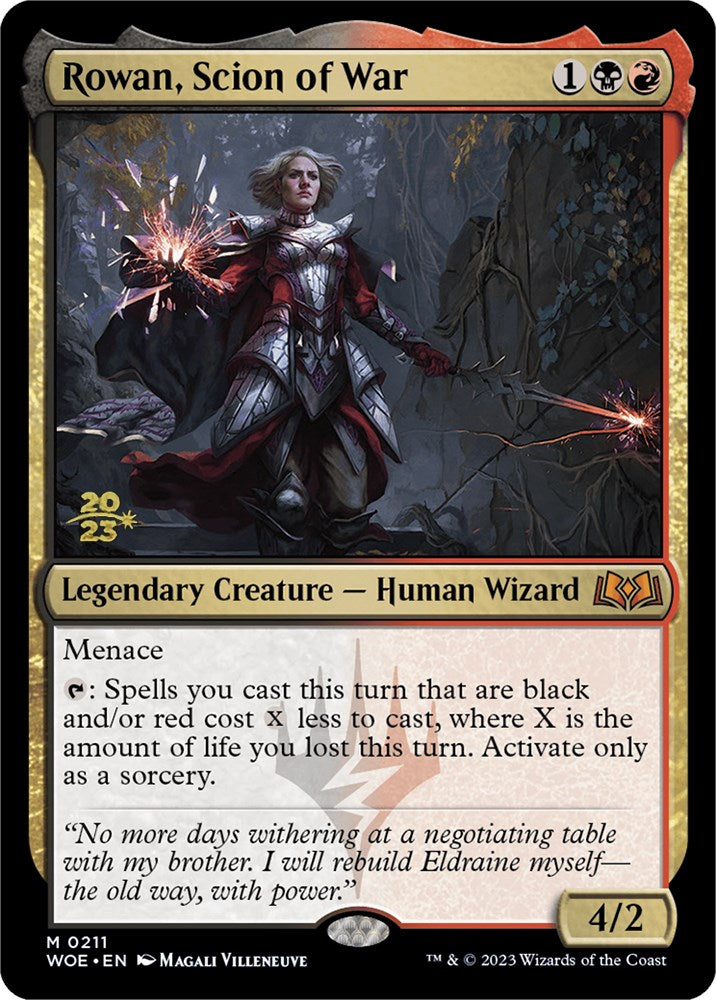 Rowan, Scion of War [Wilds of Eldraine Prerelease Promos] - Trinity Hobby