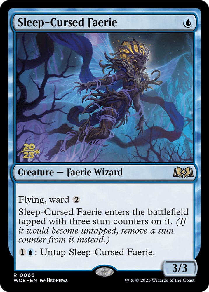 Sleep-Cursed Faerie [Wilds of Eldraine Prerelease Promos] - Trinity Hobby