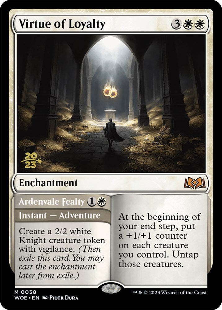 Virtue of Loyalty // Ardenvale Fealty [Wilds of Eldraine Prerelease Promos] - Trinity Hobby