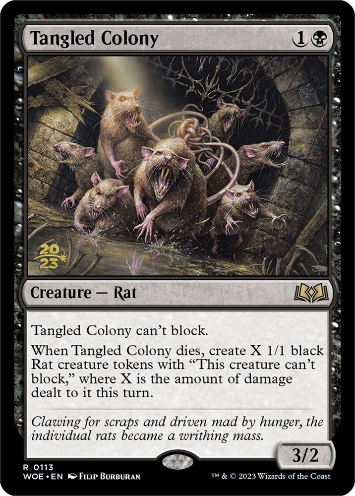 Tangled Colony [Wilds of Eldraine Prerelease Promos] - Trinity Hobby