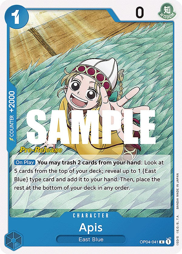 Apis (OP04-041) - [Kingdoms of Intrigue Pre-Release Cards] - Trinity Hobby