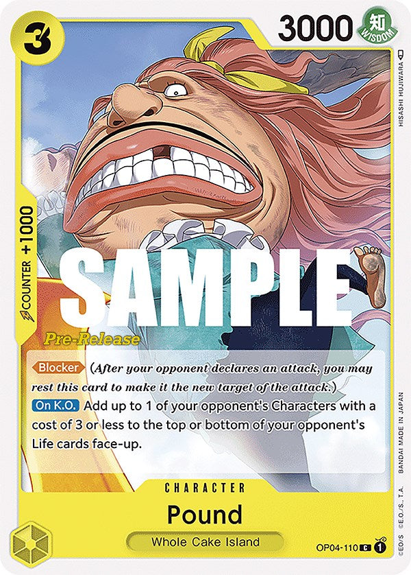 Pound (OP04-110) - [Kingdoms of Intrigue Pre-Release Cards] - Trinity Hobby